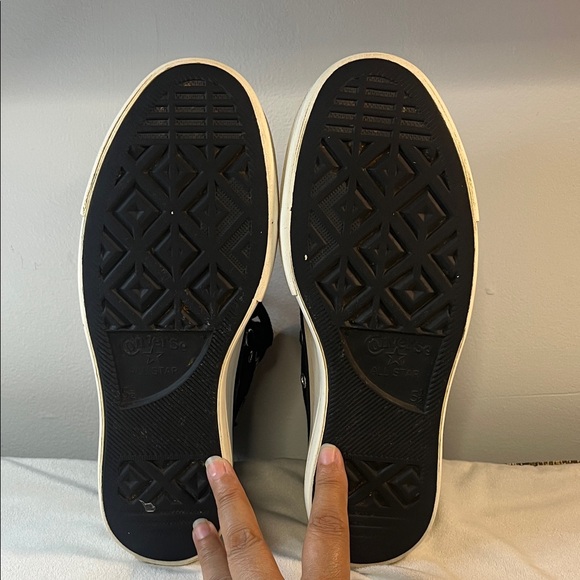 Converse Black High-Tops with White Accents - Picture 16 of 17